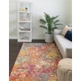 thumbnail image 4 of Unique Loom Vivid Collection Area Rug - Bengaluru (9' x 12' Rectangle Multi/Orange), 4 of 9