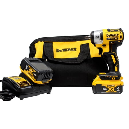 DeWalt 20V MAX XR 3/8" Impact Wrench (Hog Ring) (4.0Ah) w/ 2 Batteries