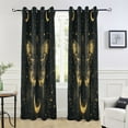 thumbnail image 5 of Blackout Curtains Window Curtain for Bedroom Living Room 1 Panel 82"x42" Mysterious Butterflies and Moon, 5 of 8