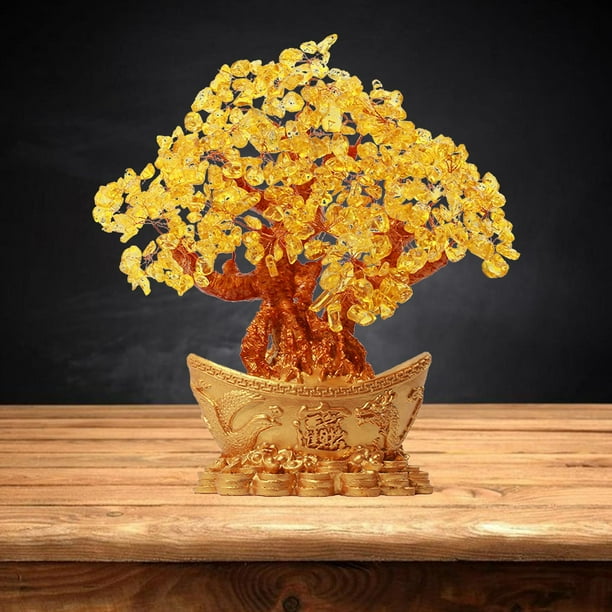 Arbre à pierres précieuses citrine Sculpture d'arbre en fil de cuivre Un seul !!! Arbre prêt à être expédié !!! - Canada