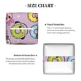 thumbnail image 5 of Lsque Cute Donuts Printed Tissue Box Cover Holder, Facial Paper Organizer Dispenser,Square with Bottom Belt, PVC Leather Decorative Organizer, 5 of 8