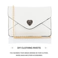 thumbnail image 2 of 10Pcs DIY Luggage Leather Rivets Heart Shape Leather Craft Rivets Bag Rivets, 2 of 7