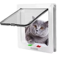 thumbnail image 5 of Puertas con solapa para perros y gatos - Protectores de ventanas corredizas de vidrio, puertas con solapa para mascotas con bloqueo de 4 vías para puertas interiores y exteriores (L), 5 of 5