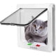 thumbnail image 5 of Puertas con solapa para perros y gatos: protectores de ventanas de vidrio corredizas, puertas con solapa para mascotas con bloqueo de 4 direcciones para puertas interiores y exteriores (L) JM, 5 of 5