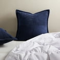 thumbnail image 5 of Topfinel 20" x 20" Wide Side Pillowcase,Corduroy Decorative Textured Pillow Cover, Navy,Set of 2, 5 of 8
