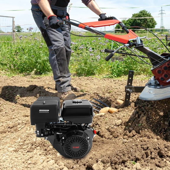 420cc 15HP Gasoline Engine, 9700W 4-Stroke OHV Motor for Water Pump Generator & More