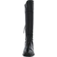 thumbnail image 5 of Sam Edelman Drina Ath Black Almond Toe Chunky Heel Knee High Classic Riding Boot (BLACK, 6), 5 of 5