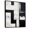 thumbnail image 2 of Designart "Echoes Of Abstract Ebony" Abstract Shapes Floater Framed Canvas Art Print, 2 of 5