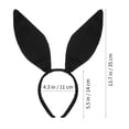 thumbnail image 4 of FRColor Pascua dulce Sweet Sexy Ears Headband Band de cabello para el cabello de la oreja para fiestas Accesorio de vestuario (negro), 4 of 7