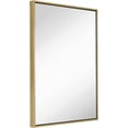 thumbnail image 1 of Hamilton Hills Clean Large Modern Gold Leaf Frame Wall Mirror 30" x 40", 1 of 6