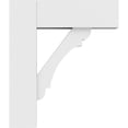 thumbnail image 3 of 3"W x 12"D x 14"H Standard Olympic Architectural Grade PVC Bracket with Block Ends, 3 of 4