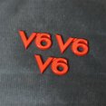 thumbnail image 4 of 2x V6 Matte Red Metal Sticker Badge Emblem Decal Perfor for MAN ce Motors Turbo Fender, 4 of 4