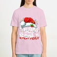 thumbnail image 5 of Christmas Tee Team Santa Claus Christmas Family Matching Pajama Funny Xmas T-Shirt, OdeJous Pink Small, 5 of 5