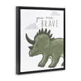 thumbnail image 2 of Stupell Industries Contemporary You Are Brave Dinosaur Black Floating Frame Canvas Art, 17 x 21, by Elizabeth Tyndall, 2 of 8