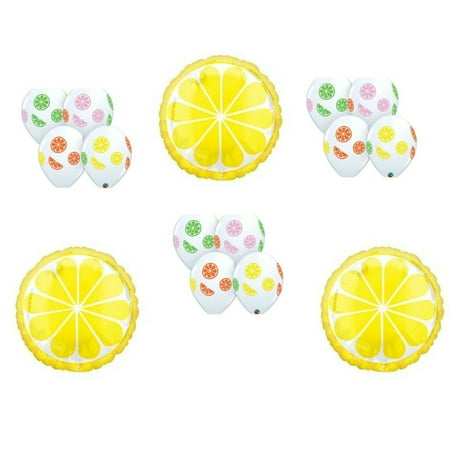 Lemon Slices Citrus Fruit Birthday Party Balloons Decoration Supplies carnival