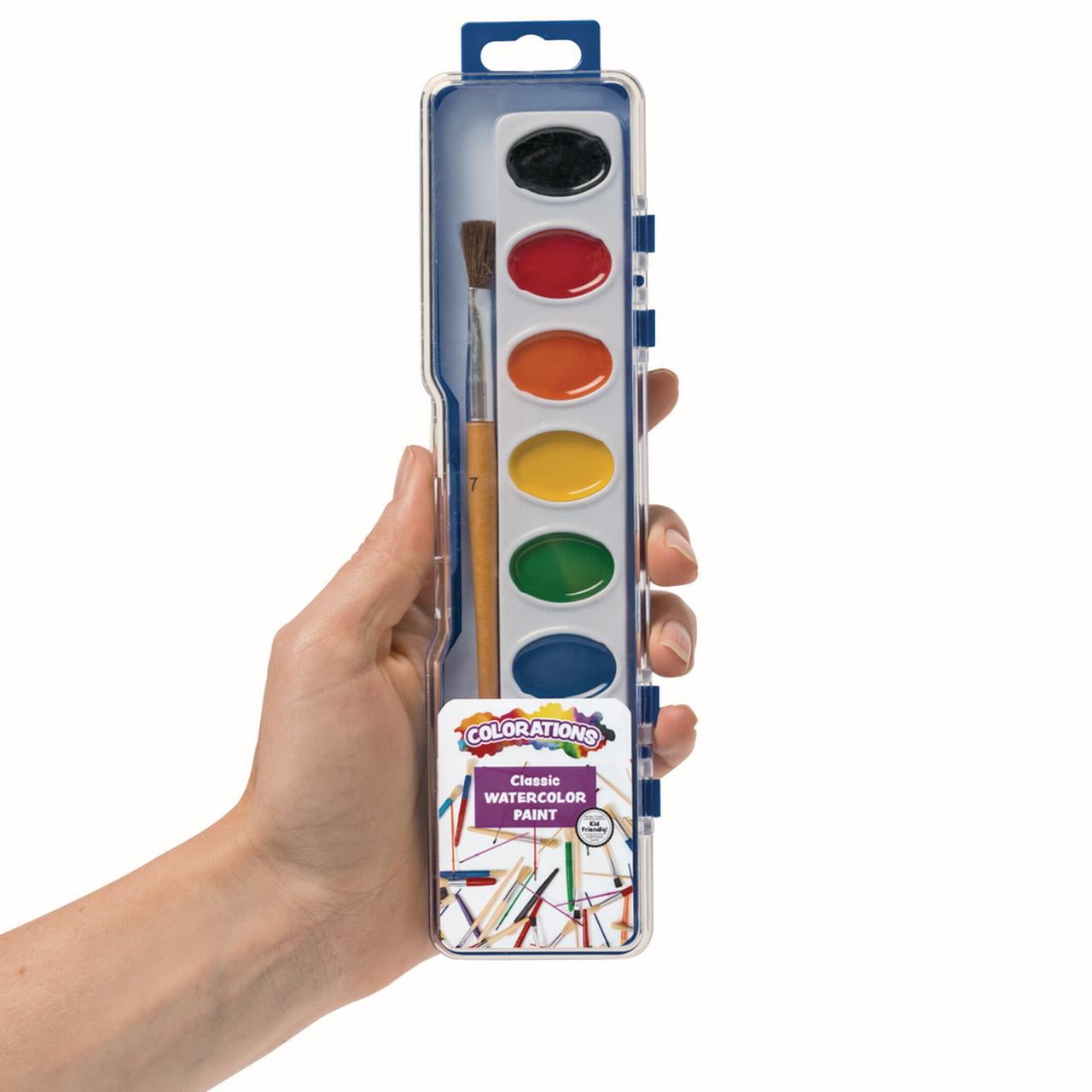 Colorations Washable Watercolor Paint Classroom Value Pack - 28 Sets, BONUS 13 Refills