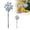 A-2Pcs, variant on 2Pcs Reflective Bird Repellent Pinwheels, 7.1 Inch Silver Dot 8-Blade Windmill, Outdoor Bird Deterrent with High Reflective Effect for Yard Garden Balcony, Scare Birds Away