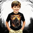 thumbnail image 2 of Gyexs Little Boy Halloween T-Shirt Crewneck Stretchy Halloween Shirt Halloween Print Shirt, 2 of 4