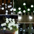 thumbnail image 6 of Solar Powered 50 LED Bulb Global Light Waterproof Garden Decor Lamp-Clear White, 6 of 6