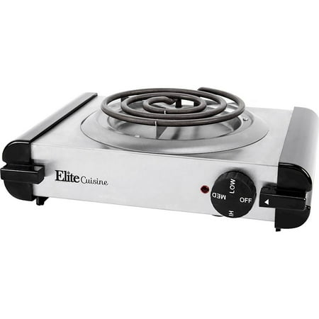 304 Stainless Steel Burners - Elite Cuisine ESB-301SS Stainless Steel Electric Burner
