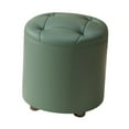 thumbnail image 2 of Reposapiés redondo pequeño, otomano, decorativo, para cambiar zapatos, elegante Verde, 2 of 9