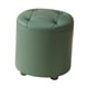 thumbnail image 2 of Reposapiés pequeño, puf, taburete, otomana, asiento, silla, muebles, cómodo Verde, 2 of 9