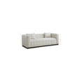 thumbnail image 3 of Meridian Furniture Lucia Beige Linen Textured Fabric Sofa, 3 of 8