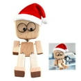 thumbnail image 6 of Shaking Wooden Man Figurine Car Dashboard Ornament Christmas Gift for Car Lovers, 6 of 10