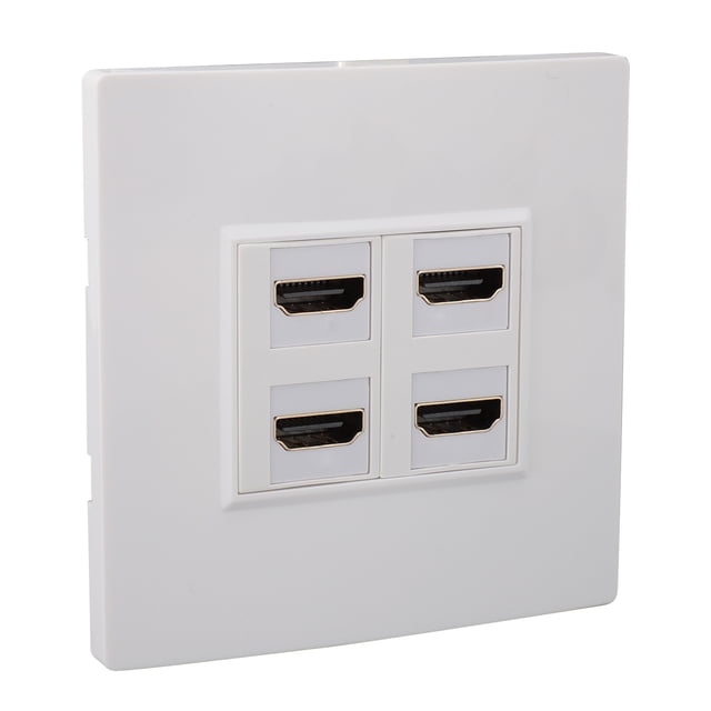 Placa de Pared HD 4K, Panel de Pared de Interfaz multimedia HD Ampliamente Utilizado 4K 60Hz Prácico para Proyectores Para Televisores