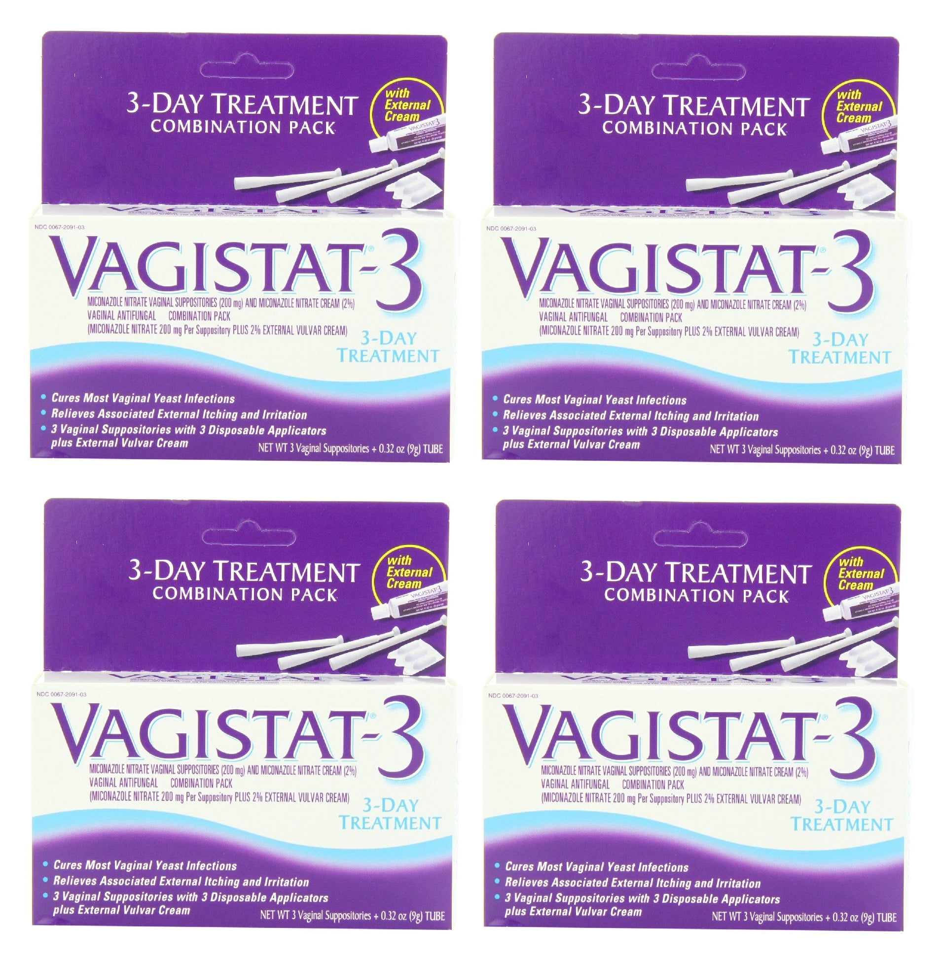 Vagistat 3 Day Treatment, Cures Most Yeast Infections, Relieves Itching