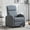 Gray Fabric, variant on Ebello Fabric Recliner Chair for Living Room,Home Theater Seating, Modern Wingback Single Sofa-Gray
