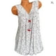 thumbnail image 1 of Camiseta sin mangas con cuello en V sin mangas, chaleco holgado para mujer, camiseta de verano, blanco, XL sidaley  AP001998-04, 1 of 5