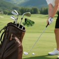 thumbnail image 7 of Haosy Grass Golf Mallet Putter Cover Strong Magnetic Leather Golf Club Headcover Closure, 7 of 7