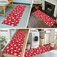 thumbnail image 5 of Runner Rugs 2x6 Ft, Red White Christmas Non Slip Area Rugs for Kitchen Bedroom Entryway, Xmas Tree Snowflake Winter Abstract Washable Carpet Runner Rug Floor Mats for Bedroom Home Decor, 5 of 9