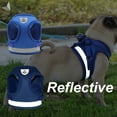 thumbnail image 5 of PULLIMORE No Choke Dog Harness Leash Set Adjustable Reflective Puppy Vest Harness for Small Dogs Cats (S, Blue), 5 of 9