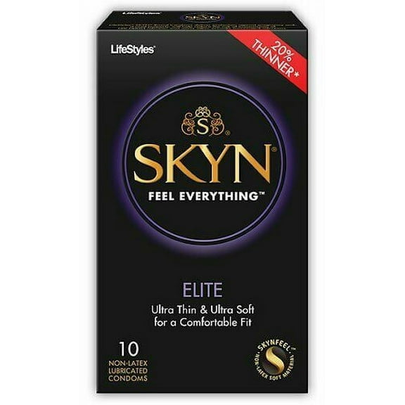 Skyn Elite Ultra Thin & Ultra Soft Comfortable Fit, Non Latex, 10ct, 2-Pack
