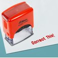 thumbnail image 1 of Printtoo Correct This Self Inking Rubber Stamp Pre,Inked Office Stamp, Home Office Business Stationery, 38 x 14 mm, Red, 1 of 5