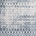 thumbnail image 1 of Unique Loom Bohemian Trellis Tribal Area Rug 6' x 6' Square Blue/Ivory, 1 of 1