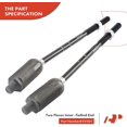 thumbnail image 3 of A-Premium 8Pcs Front Lower Control Arm and Ball Joint Assembly Outer Tie Rod End Rack and Pinion Bellow Compatible with Ford Explorer Mercury Mountaineer 2002-2003 4.0L, 3 of 7