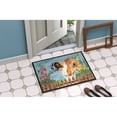 thumbnail image 2 of Carolines Treasures CK1241MAT Saint Bernard Spring Door Mat Indoor Rug or Outdoor Welcome Mat 18x27 Doormat  27"L x 18"W, 2 of 4