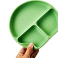 thumbnail image 2 of Parent's Choice 3 Compartment Section Silicone Toddler Plate Sage Green, 2 of 6