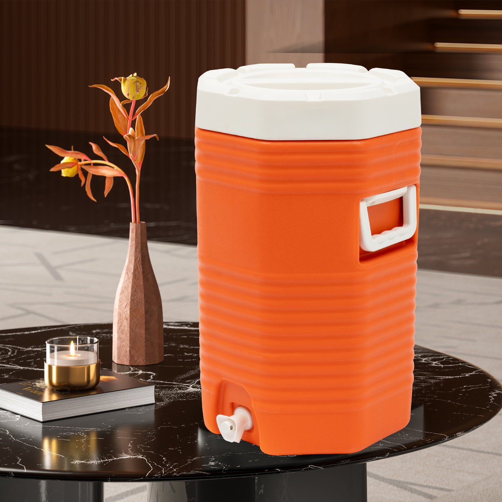 ChicHomey ​​Insulated Beverage Cooler, 4 Gal Large Capacity,12h Heat/48h Cold Retention,220lbs Load Capacity for Party, Outdoor, Restaurant