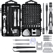 Oiduwi Mini Precision Screwdriver Set, 117 in 1 Repair Tool Kit to Fixing Phone Laptop PC Camera Electronic Watches Glasses, Switch, game consoles, Magnetic Driver Kit with Flexible Shaftl