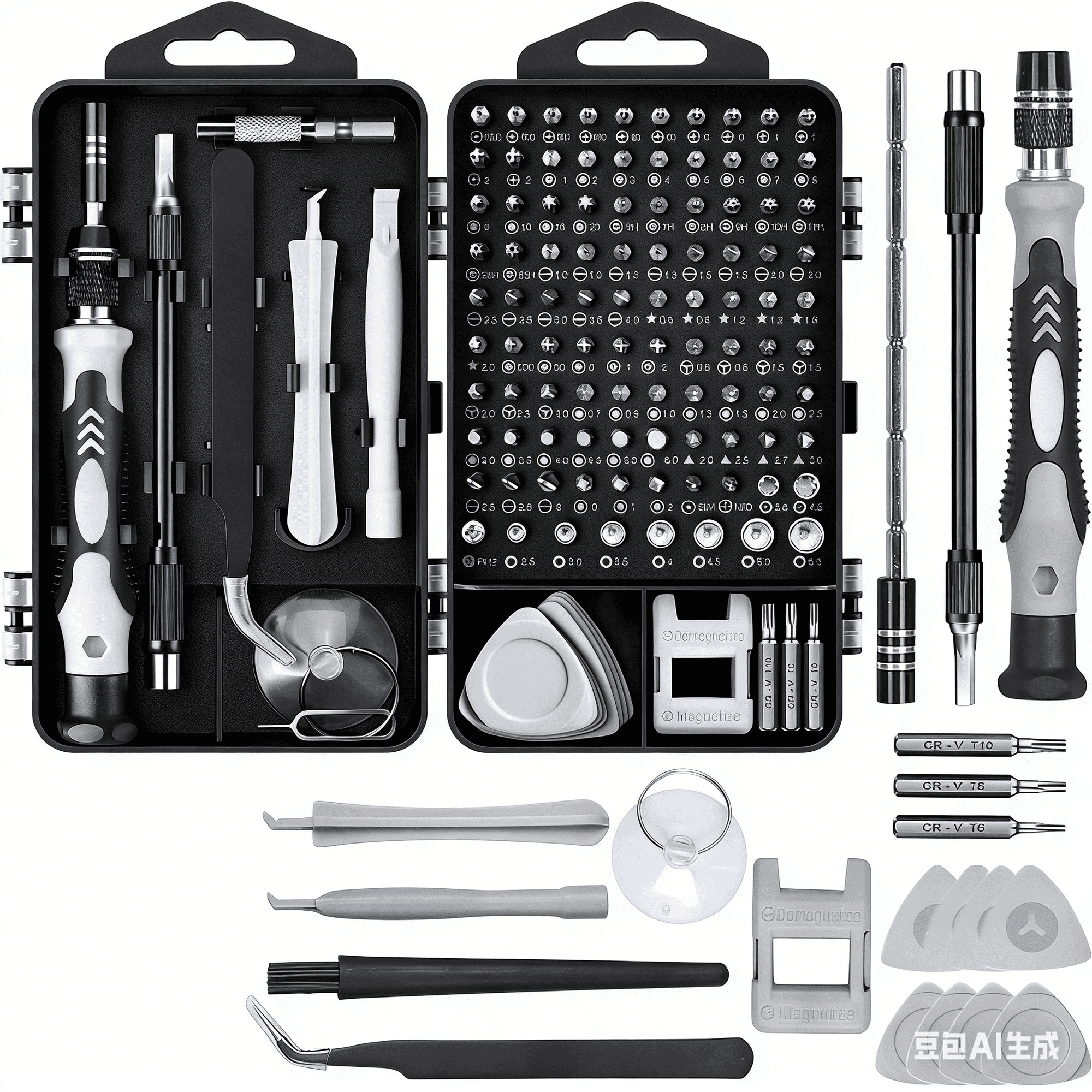 Oiduwi Mini Precision Screwdriver Set, 117 in 1 Repair Tool Kit to Fixing Phone Laptop PC Camera Electronic Watches Glasses, Switch, game consoles, Magnetic Driver Kit with Flexible Shaftl