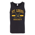thumbnail image 2 of Wild Bobby City of St. Louis Hockey Fantasy Fan Sports Men's Tank Top, Black, Small, 2 of 5