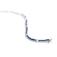 thumbnail image 2 of Lakshya Jewel LLC Women's Round Cut Blue & White CZ Tennis Bracelet 14k White Gold Finish, 2 of 2