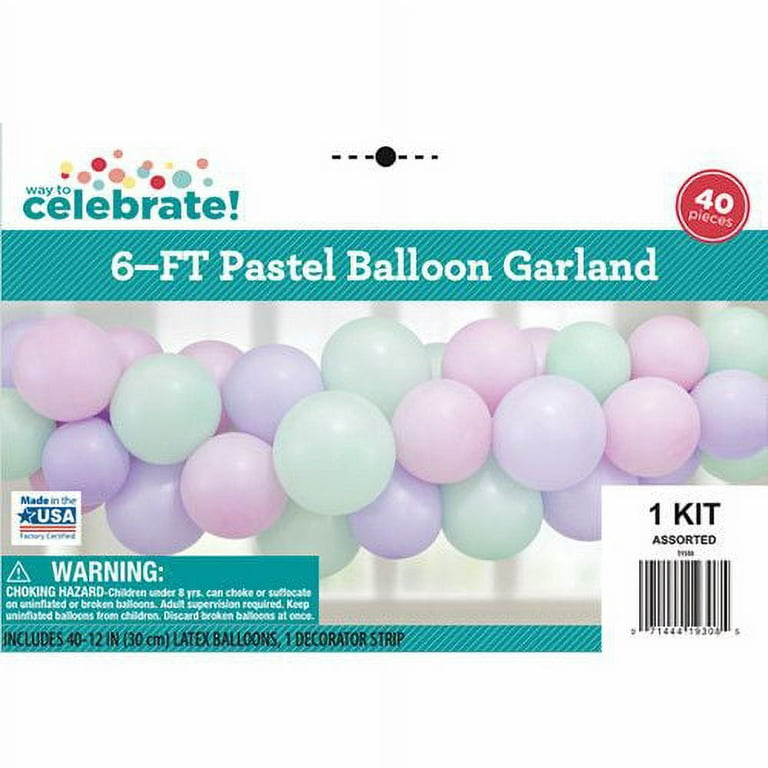 10-Foot DIY Pastel Balloon Garland and Arch Kit