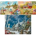 thumbnail image 2 of Bits and Pieces Set of 3 300 Piece Jigsaw Puzzles for Adults Gardens Bundle by Alan Giana 18"x24", 2 of 10