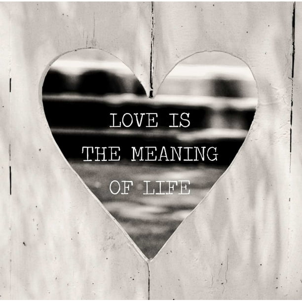 Love Is The Meaning Poster Print By Gail Peck 24 X 24 Walmart Com Walmart Com