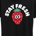 thumbnail image 3 of Instant Message - Stay Fresh Strawberry - Women's Short Sleeve Graphic T-Shirt, 3 of 6